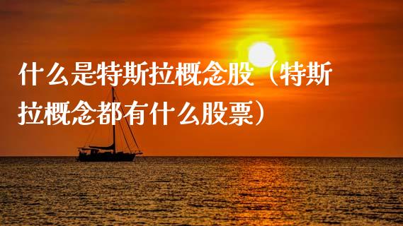 什么是特斯拉概念股（特斯拉概念都有什么股票）