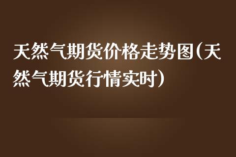 天然气期货价格走势图(天然气期货行情实时)