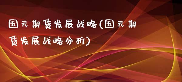 国元期货发展战略(国元期货发展战略分析)