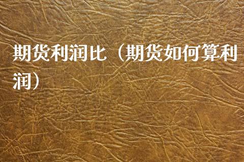 期货利润比（期货如何算利润）