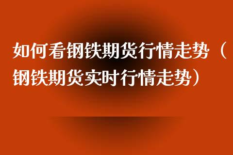 如何看钢铁期货行情走势（钢铁期货实时行情走势）