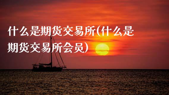 什么是期货交易所(什么是期货交易所会员)