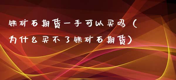 铁矿石期货一手可以买吗（为什么买不了铁矿石期货）