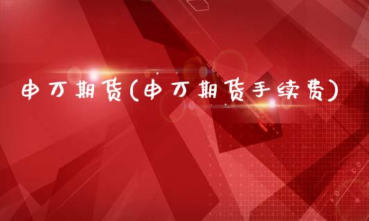 申万期货(申万期货手续费)