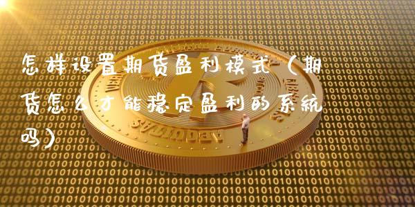怎样设置期货盈利模式（期货怎么才能稳定盈利的系统吗）