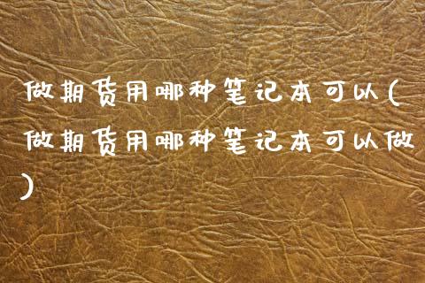 做期货用哪种笔记本可以(做期货用哪种笔记本可以做)