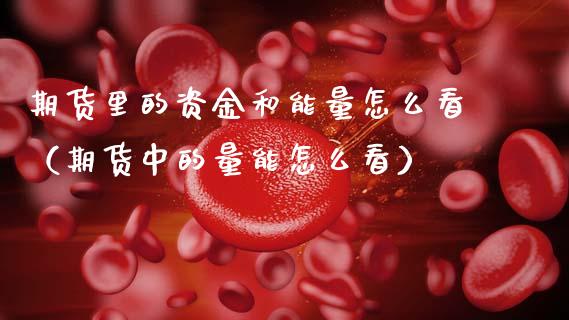 期货里的资金和能量怎么看（期货中的量能怎么看）