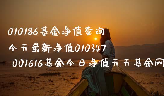 010186基金净值查询今天最新净值010347 001616基金今日净值天天基金网