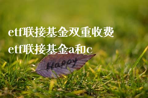 etf联接基金双重收费 etf联接基金a和c_基金理财_第1张_宇龙理财网 etf联接基金双重收费 etf联接基金a和c_https://www.dglong8.com_基金理财_第1张