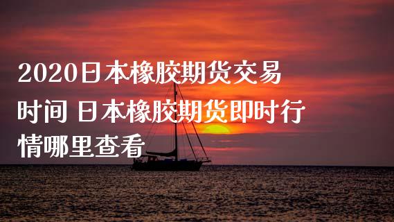 2020日本橡胶期货交易时间 日本橡胶期货即时行情哪里查看