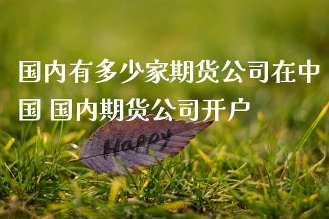 国内有多少家期货公司在中国 国内期货公司开户