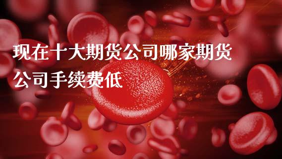 现在十大期货公司哪家期货公司手续费低