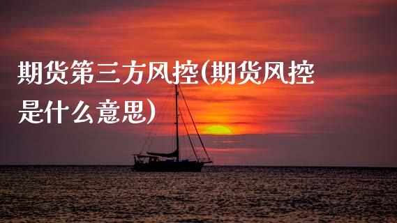 期货第三方风控(期货风控是什么意思)