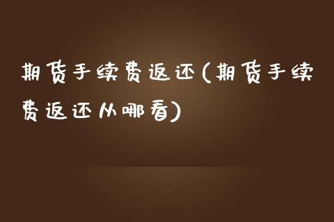 期货手续费返还(期货手续费返还从哪看)_期货理财_第1张_宇龙理财网 期货手续费返还(期货手续费返还从哪看)_https://www.dglong8.com_期货理财_第1张