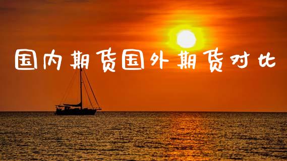 国内期货国外期货对比