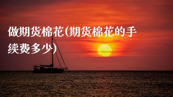 做期货棉花(期货棉花的手续费多少)