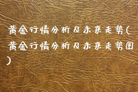 黄金行情分析及未来走势(黄金行情分析及未来走势图)