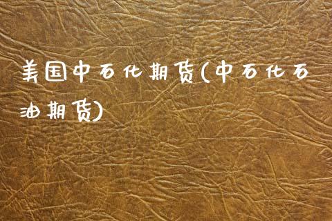 美国中石化期货(中石化石油期货)