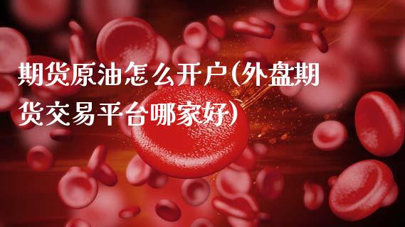 期货原油怎么开户(外盘期货交易平台哪家好)