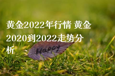 黄金2022年行情 黄金2020到2022走势分析_https://www.dglong8.com_财经要闻_第1张