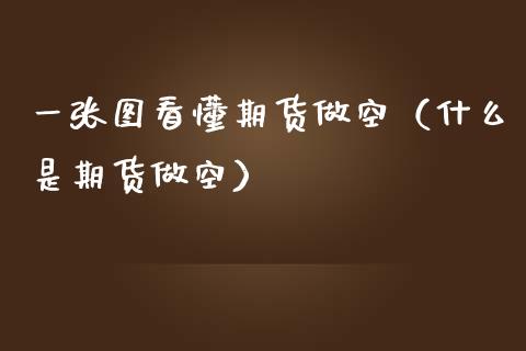 一张图看懂期货做空（什么是期货做空）