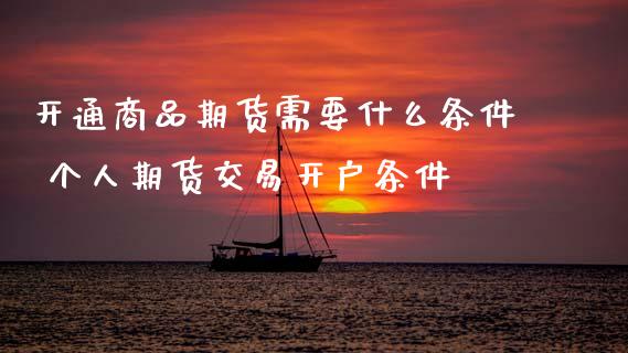 开通商品期货需要什么条件 个人期货交易开户条件_理财百科_第1张_宇龙理财网 开通商品期货需要什么条件 个人期货交易开户条件_https://www.dglong8.com_理财百科_第1张