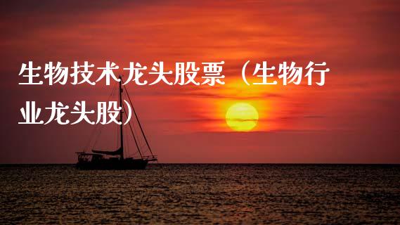 生物技术龙头股票（生物行业龙头股）