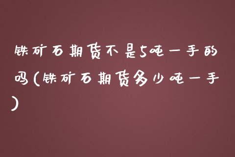 铁矿石期货不是5吨一手的吗(铁矿石期货多少吨一手)