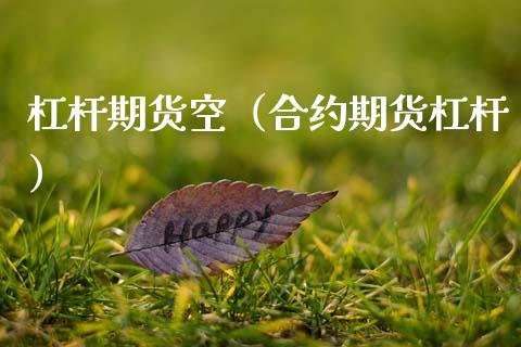 杠杆期货空（合约期货杠杆）