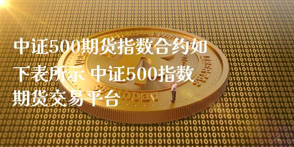 中证500期货指数合约如下表所示 中证500指数期货交易平台
